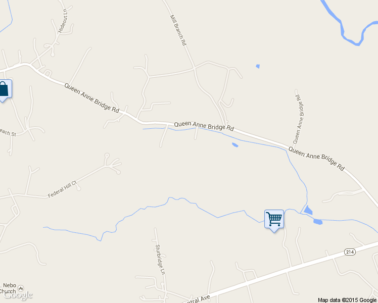 map of restaurants, bars, coffee shops, grocery stores, and more near 17603 Queen Anne Bridge Road in Bowie