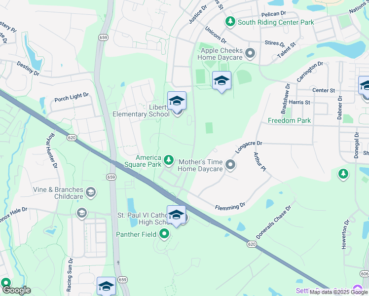 map of restaurants, bars, coffee shops, grocery stores, and more near 42341 Magistrate Court in Chantilly