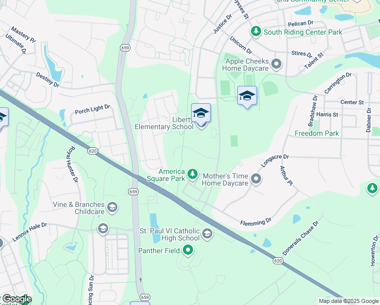 map of restaurants, bars, coffee shops, grocery stores, and more near 42309 Magistrate Court in Chantilly