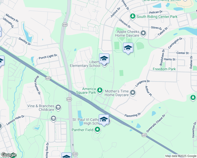 map of restaurants, bars, coffee shops, grocery stores, and more near 42309 Magistrate Court in Chantilly