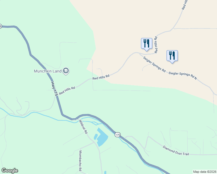 map of restaurants, bars, coffee shops, grocery stores, and more near 8700 Red Hills Road in Kelseyville