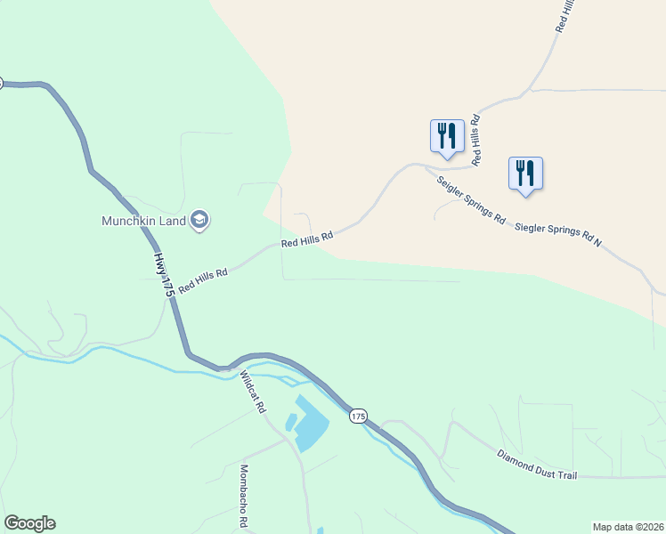 map of restaurants, bars, coffee shops, grocery stores, and more near 8700 Red Hills Road in Kelseyville