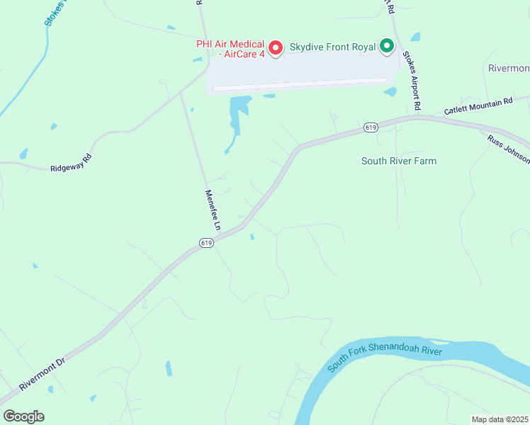 map of restaurants, bars, coffee shops, grocery stores, and more near 1588 Rivermont Drive in Front Royal