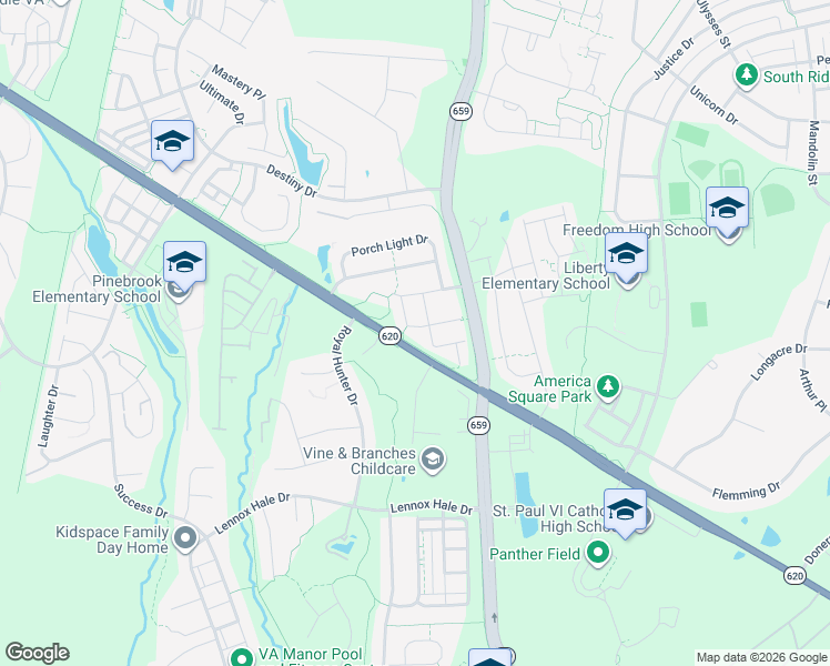map of restaurants, bars, coffee shops, grocery stores, and more near 42105 Byrnes View Terrace in Aldie