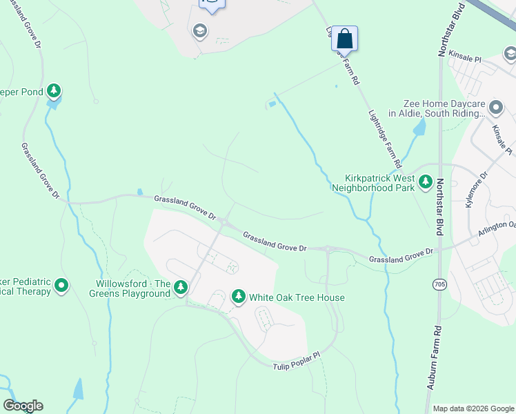 map of restaurants, bars, coffee shops, grocery stores, and more near 41080 Hickory Hedge Place in Aldie