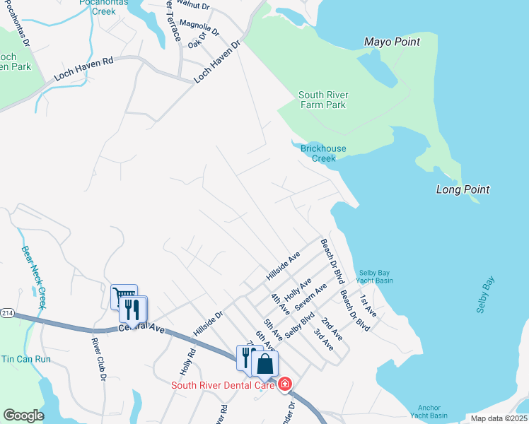 map of restaurants, bars, coffee shops, grocery stores, and more near 3601 Edgemont Street in Edgewater