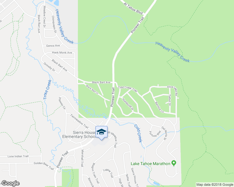 map of restaurants, bars, coffee shops, grocery stores, and more near 2627 Copper Way in South Lake Tahoe