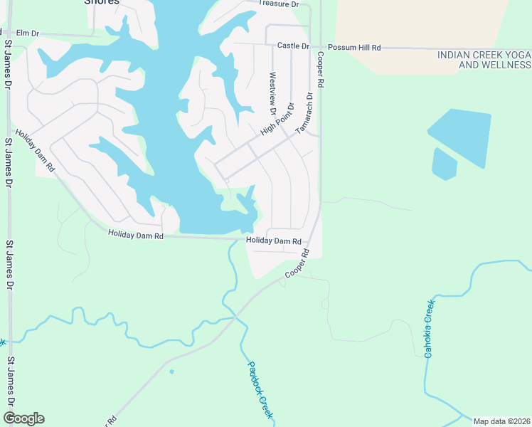 map of restaurants, bars, coffee shops, grocery stores, and more near 501 Overlook Drive in Edwardsville
