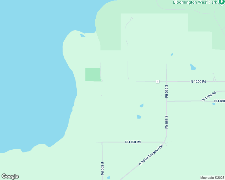 map of restaurants, bars, coffee shops, grocery stores, and more near 501 North 1200 Road in Lawrence