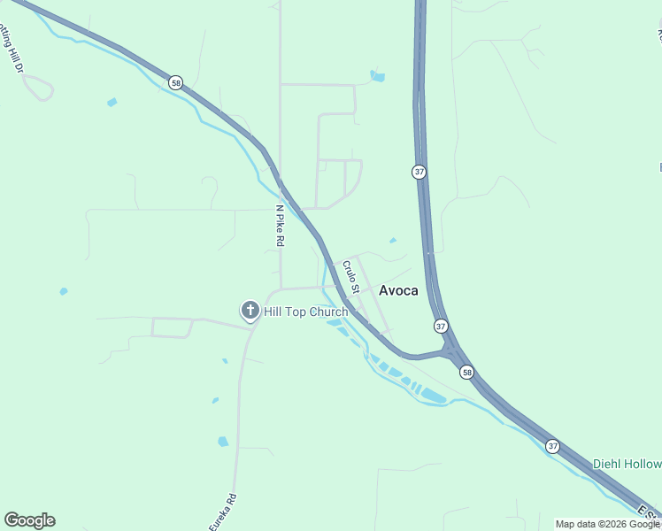 map of restaurants, bars, coffee shops, grocery stores, and more near 12324 West State Road 54 in Springville