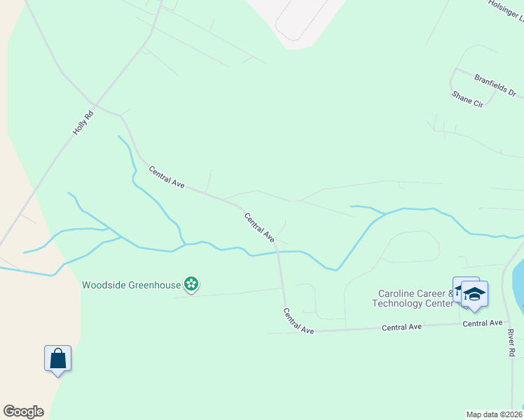 map of restaurants, bars, coffee shops, grocery stores, and more near 24451 Burnt Mill Road in Ridgely