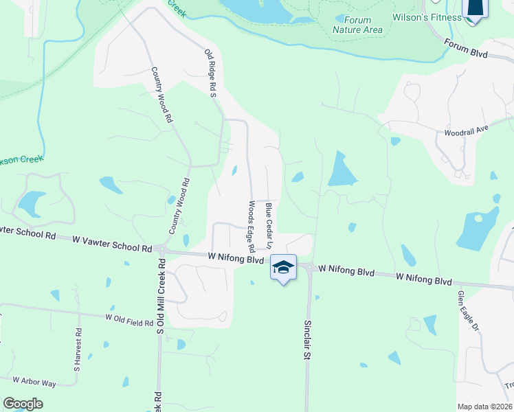 map of restaurants, bars, coffee shops, grocery stores, and more near 3712 Woods Edge Road in Columbia