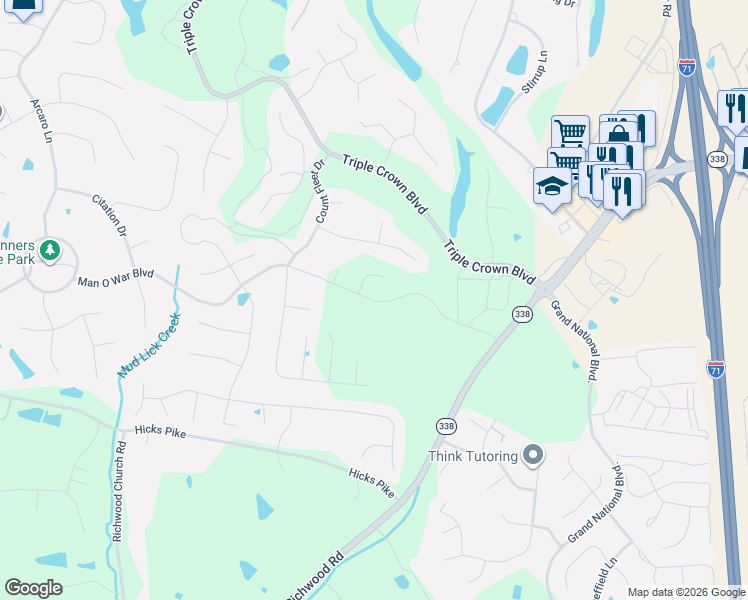 map of restaurants, bars, coffee shops, grocery stores, and more near 11285 Longden Way in Union
