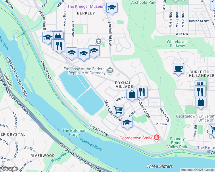 map of restaurants, bars, coffee shops, grocery stores, and more near 4659 Kenmore Drive Northwest in Washington