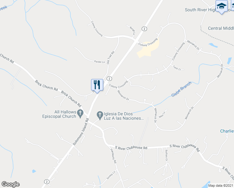 map of restaurants, bars, coffee shops, grocery stores, and more near 3518 Monarch Drive in Edgewater