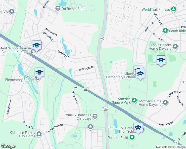 map of restaurants, bars, coffee shops, grocery stores, and more near 42077 Foley Headwaters Street in Aldie