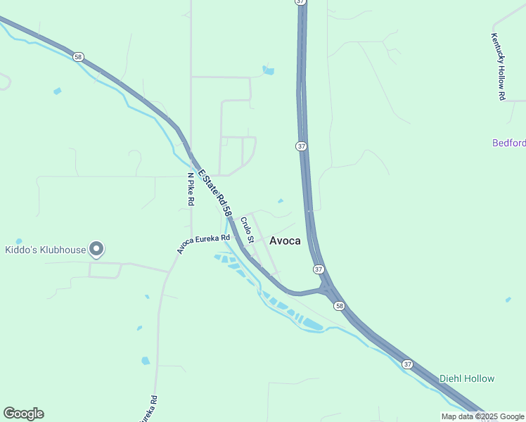 map of restaurants, bars, coffee shops, grocery stores, and more near Giger Street in Fort Ritner