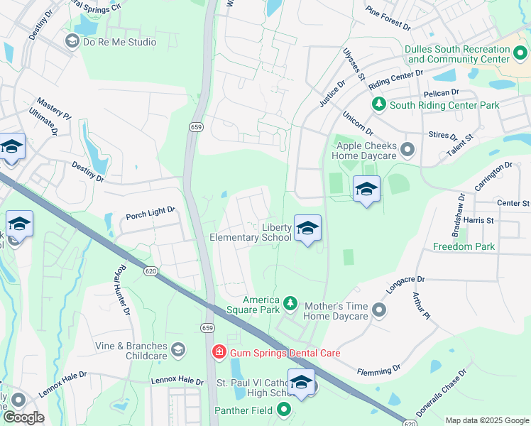 map of restaurants, bars, coffee shops, grocery stores, and more near Reed Orchard Terrace in Loudoun County