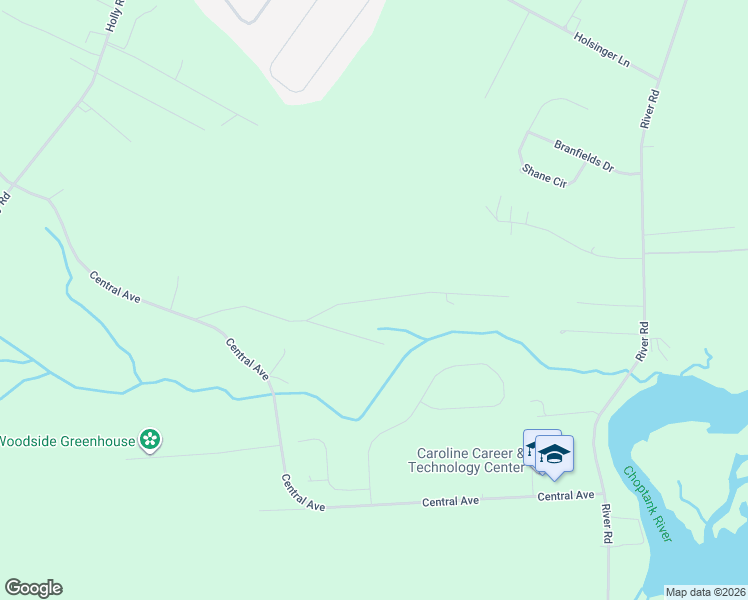 map of restaurants, bars, coffee shops, grocery stores, and more near 24511 Burnt Mill Road in Ridgely