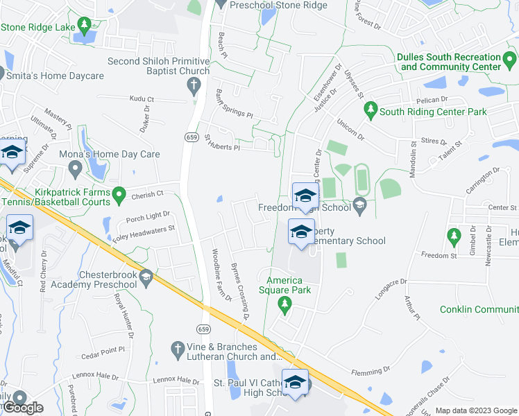 map of restaurants, bars, coffee shops, grocery stores, and more near Reed Orchard Terrace in Loudoun County