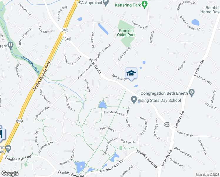 map of restaurants, bars, coffee shops, grocery stores, and more near 12809 Awbrey Court in Herndon