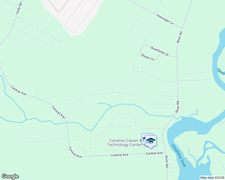 map of restaurants, bars, coffee shops, grocery stores, and more near 24527 Burnt Mill Road in Ridgely