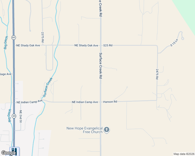 map of restaurants, bars, coffee shops, grocery stores, and more near 17943 Surface Creek Road in Cedaredge