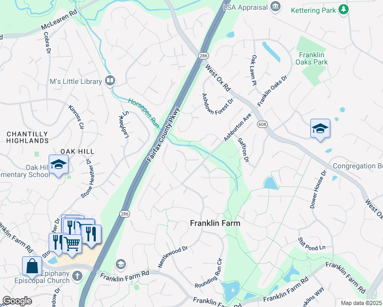 map of restaurants, bars, coffee shops, grocery stores, and more near 13020 Bankfoot Court in Herndon