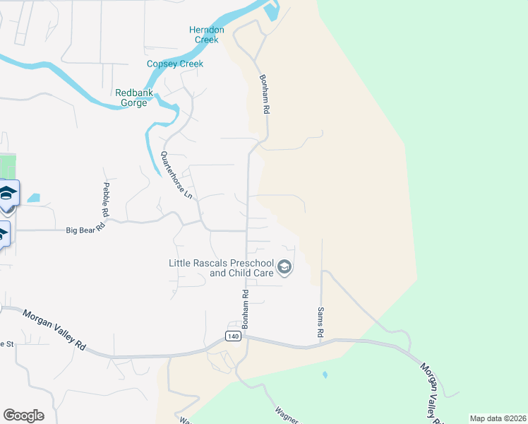 map of restaurants, bars, coffee shops, grocery stores, and more near 9346 Bonham Road in Lower Lake