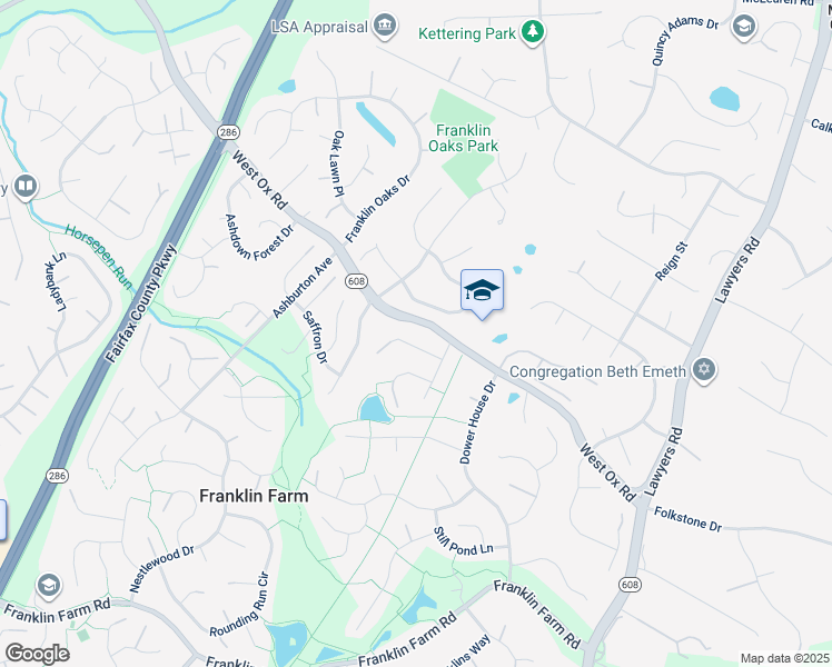 map of restaurants, bars, coffee shops, grocery stores, and more near 12808 Awbrey Court in Herndon