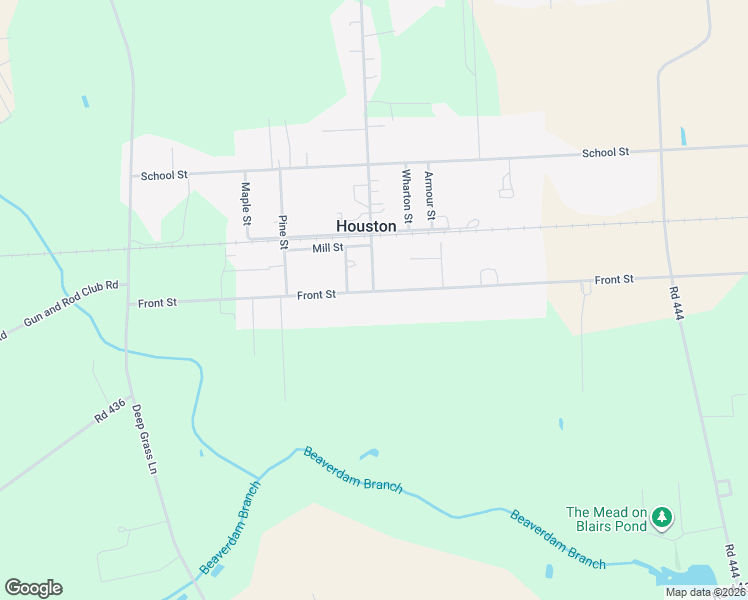 map of restaurants, bars, coffee shops, grocery stores, and more near 534 Front Street in Houston