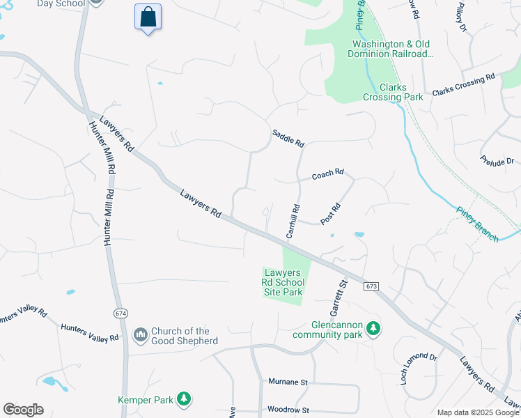 map of restaurants, bars, coffee shops, grocery stores, and more near 10114 Lawyers Road in Vienna