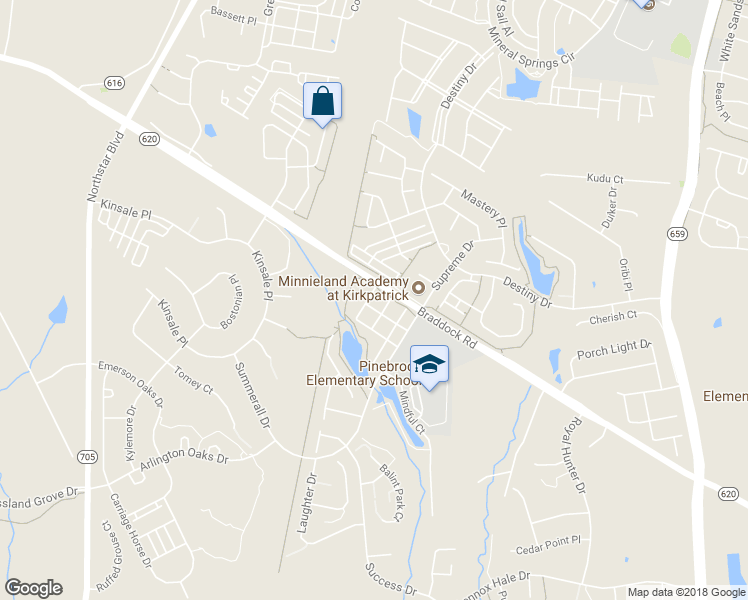 map of restaurants, bars, coffee shops, grocery stores, and more near 25374 Peaceful Terrace in Aldie