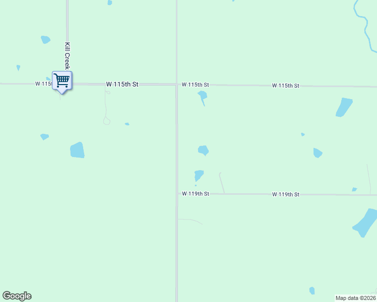 map of restaurants, bars, coffee shops, grocery stores, and more near 11755 South Waverly Street in Olathe
