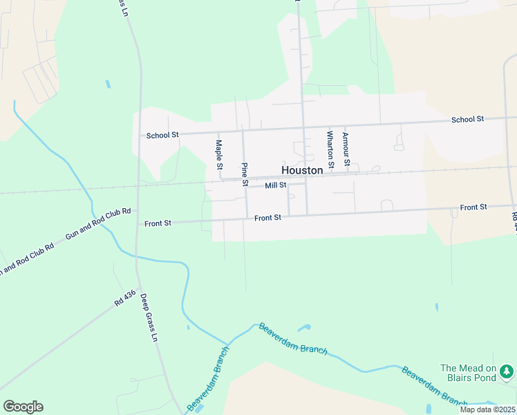 map of restaurants, bars, coffee shops, grocery stores, and more near 1126 Pine Street in Houston