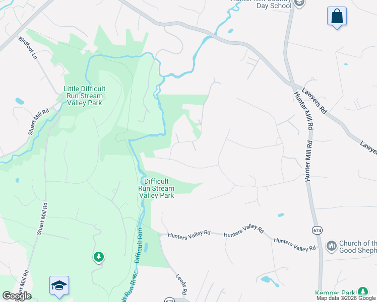 map of restaurants, bars, coffee shops, grocery stores, and more near 2317 Sawdust Road in Vienna