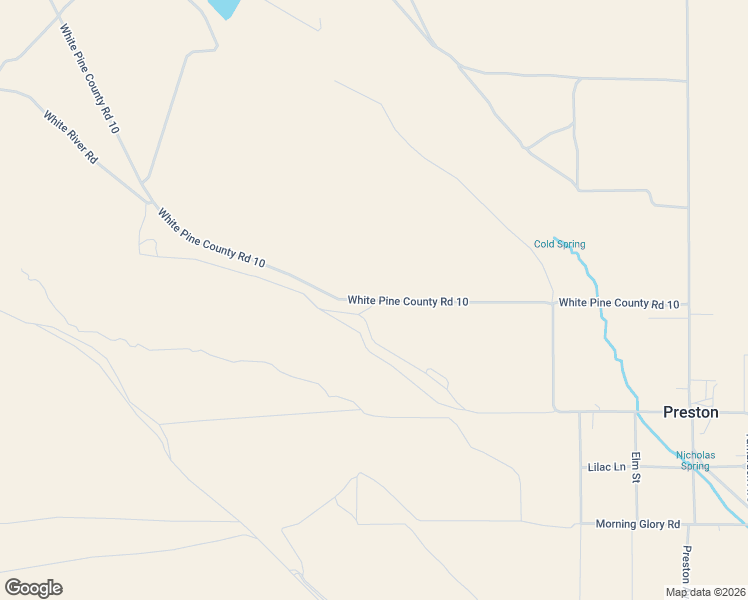 map of restaurants, bars, coffee shops, grocery stores, and more near White Pine County Road 10 in Ely