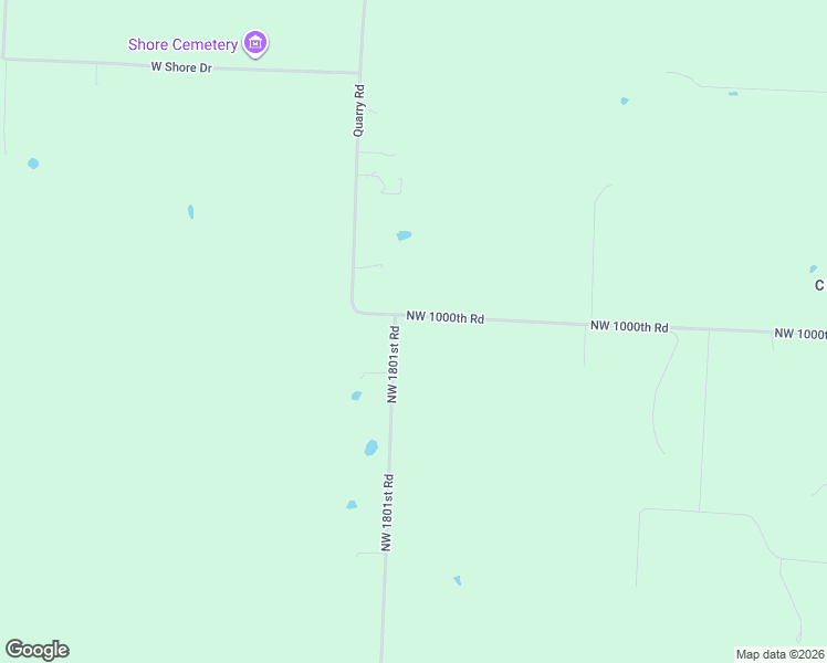 map of restaurants, bars, coffee shops, grocery stores, and more near 1782-1798 Northwest 1000th Road in Bates City