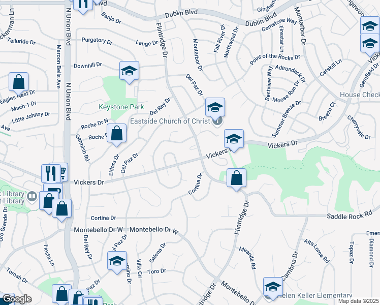 map of restaurants, bars, coffee shops, grocery stores, and more near in Colorado Springs