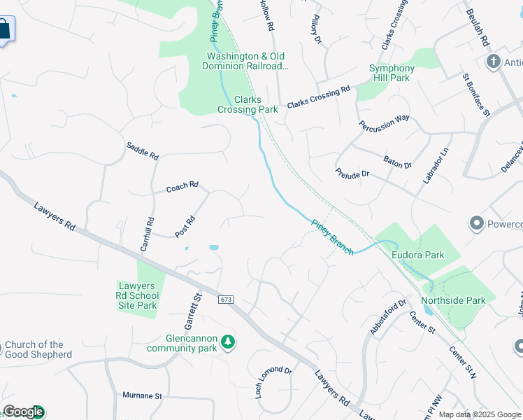 map of restaurants, bars, coffee shops, grocery stores, and more near 9808 Bridleridge Court in Vienna