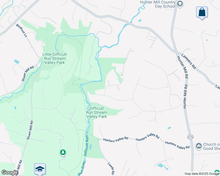 map of restaurants, bars, coffee shops, grocery stores, and more near 2323 Sawdust Road in Vienna