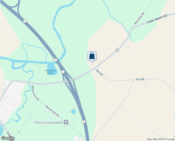 map of restaurants, bars, coffee shops, grocery stores, and more near 20201 Cedar Beach Road in Milford