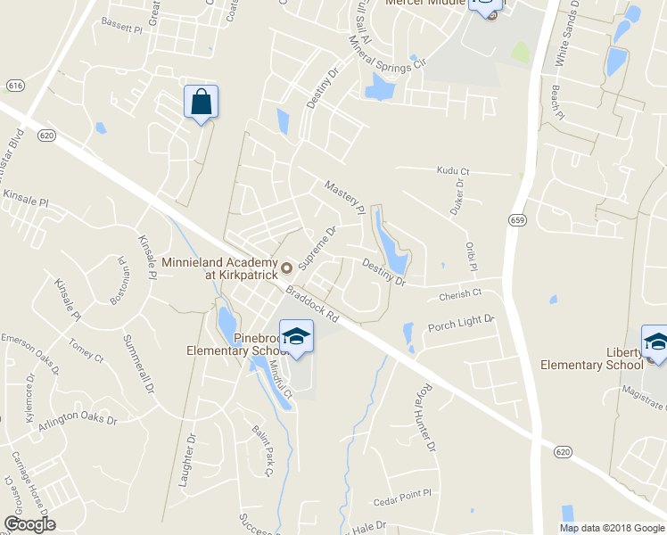 map of restaurants, bars, coffee shops, grocery stores, and more near 25336 Sweetness Terrace in Aldie
