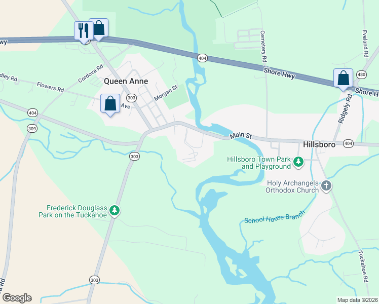 map of restaurants, bars, coffee shops, grocery stores, and more near 13400 Fox S Cannery Road in Queen Anne