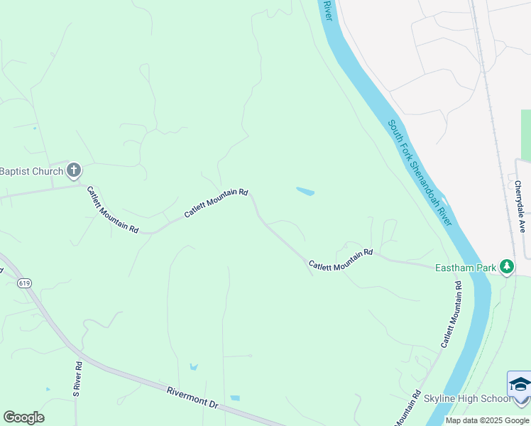 map of restaurants, bars, coffee shops, grocery stores, and more near 1347 Catlett Mountain Road in Front Royal