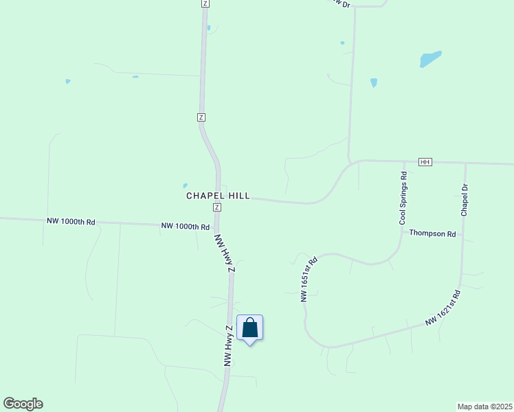 map of restaurants, bars, coffee shops, grocery stores, and more near 3156 Highway HH in Bates City