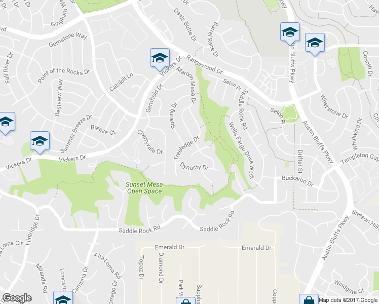 map of restaurants, bars, coffee shops, grocery stores, and more near 4320 Sable Ridge Court in Colorado Springs