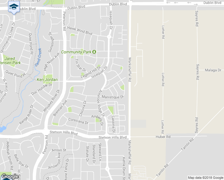 map of restaurants, bars, coffee shops, grocery stores, and more near 5797 Caithness Place in Colorado Springs