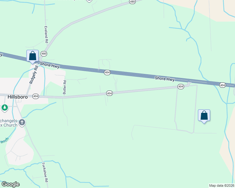 map of restaurants, bars, coffee shops, grocery stores, and more near 22461 Hillsboro Road in Denton