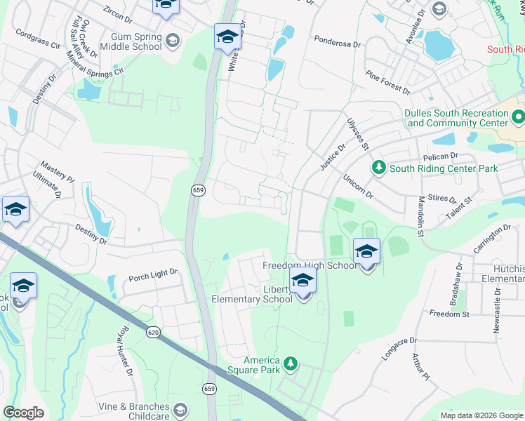 map of restaurants, bars, coffee shops, grocery stores, and more near 42251 Saint Huberts Place in Chantilly